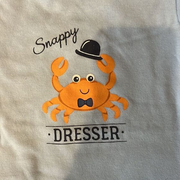 NWT Size 18 Months onesie. Blue with little crab. Super cute! 100% cotton - Picture 2 of 5